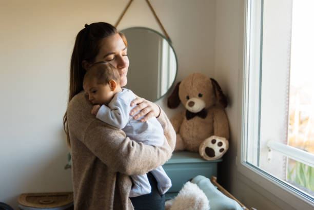 istock Family with baby at home 1460852854