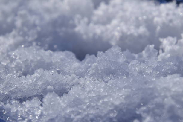 istock Iced snow in focus melting. 1460858055
