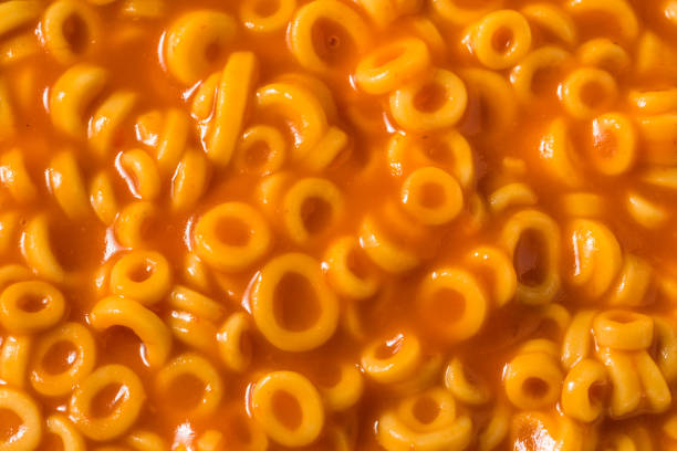 Homemade Canned Pasta Spaghetti Rings in Tomato Sauce