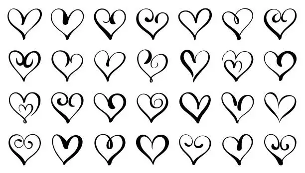 Vector illustration of Hearts