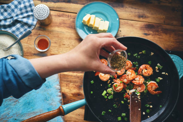 istock Preparing Shrimp and Grits in Domestic Kitchen 1460868025