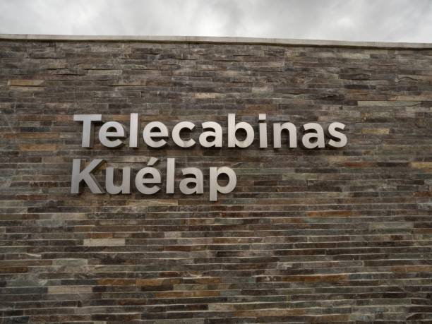 istock Telecabinas Kuelap cable car ride transportation system welcome sign letters name wall Chachapoyas Amazon Northern Peru 1460876992