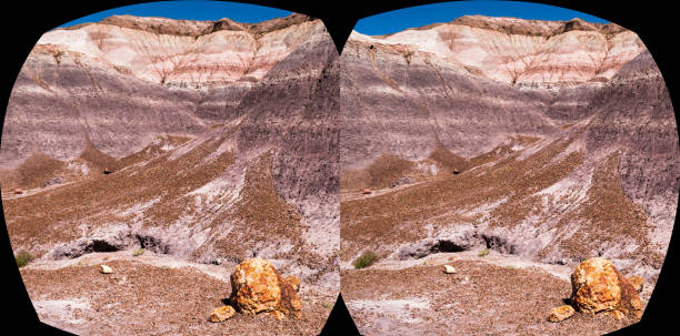 istock Petrified Forest Landscape Arizona Stereoscopic VR 1460879335