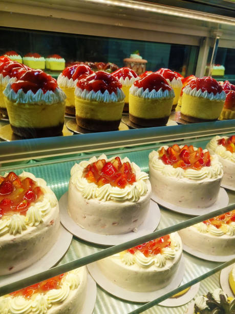 istock Shelves of delicious cakes 1460885424