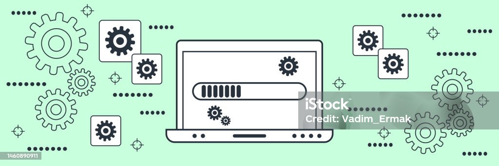 Os Update Vector Os Update Software Upgrade Vector Concept Stock Illustration - Download ...