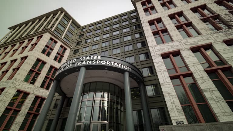 Time-Lapse of US Department of Transportation Headquarters Building in Washington, DC