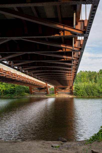 istock The Thaddeus Kosciusko Bridge in Albany NY. Architecture under the bridge view 1460894183