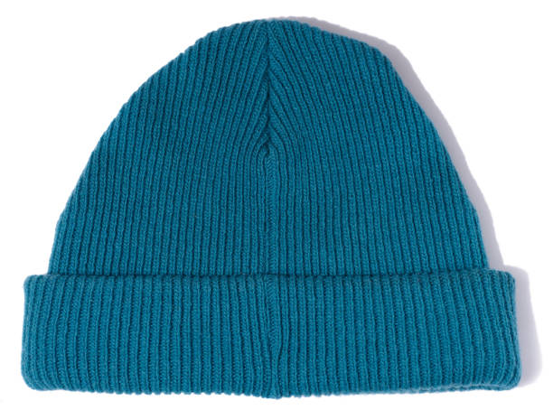 istock Blue knitted hat on a white isolated background 1460900671