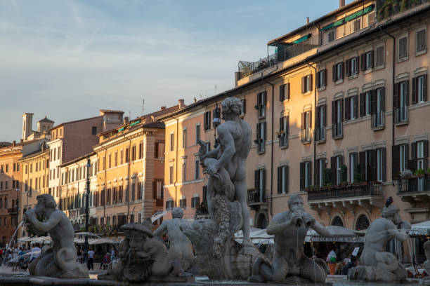 istock The fountain on the square in Rome 1460900772