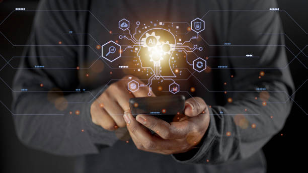 istock Businessman touching digital chatbot for provide access to information and data in online network, application and global connection, AI, Artificial intelligence, innovation and technology. 1460902960