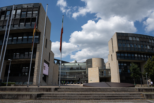 Düsseldorf, Germany - June 28, 2022: The Landtag (state parliament) of North Rhine-Westphalia building.