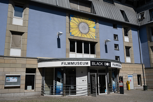 Düsseldorf, Germany - June 28, 2022: The Filmmuseum, which also includes the Black Box cinema.