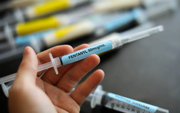 Fentanyl and Propofol Narcotic pandemic drug abuse with needles Fentanyl and Propofol Narcotic pandemic drug abuse with needles fentanyl addiction stock pictures, royalty-free photos & images