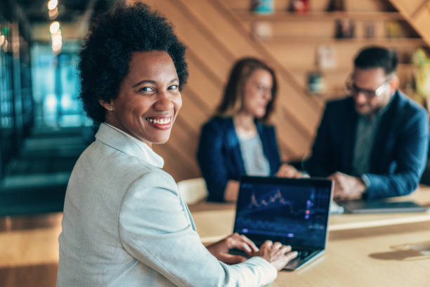 istock Portrait of crypto trader at the office 1460907599