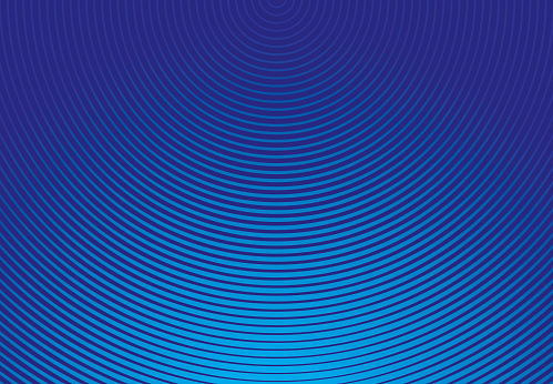 Blue Concentric circles abstract background