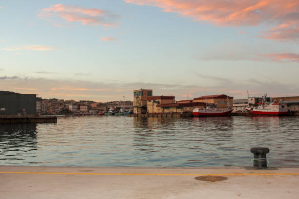 istock sunset in a port in the Cantabrian sea 1460918656