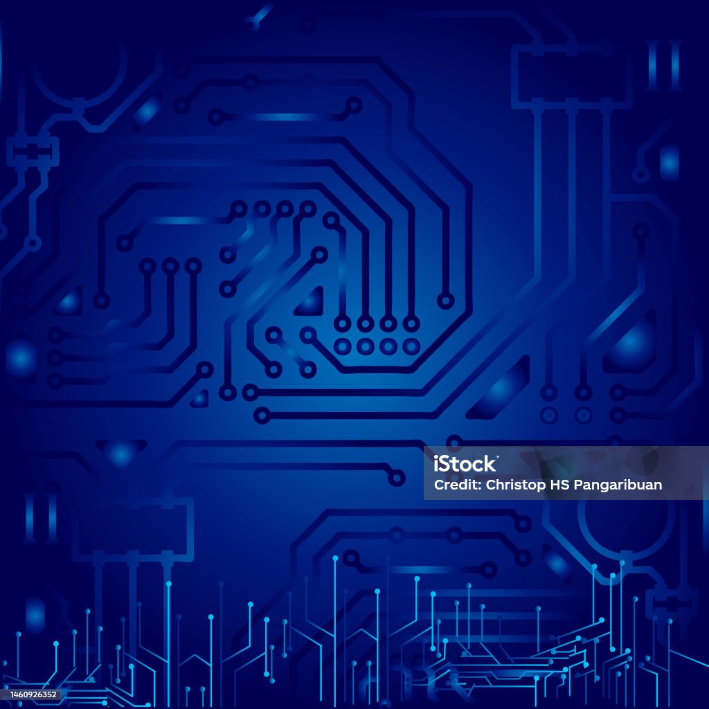 High Tech Technology Geometric And Connection System Background With ...