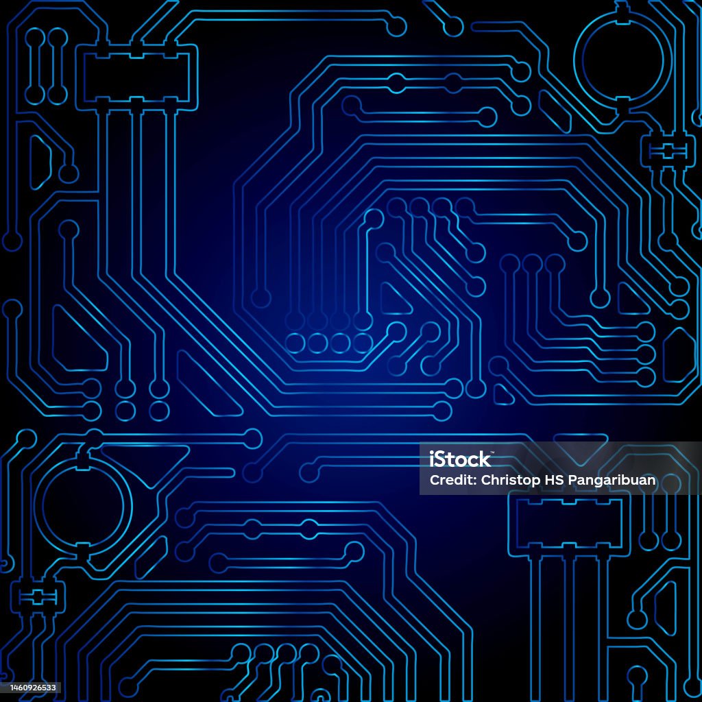 High Tech Technology Geometric And Connection System Background With ...