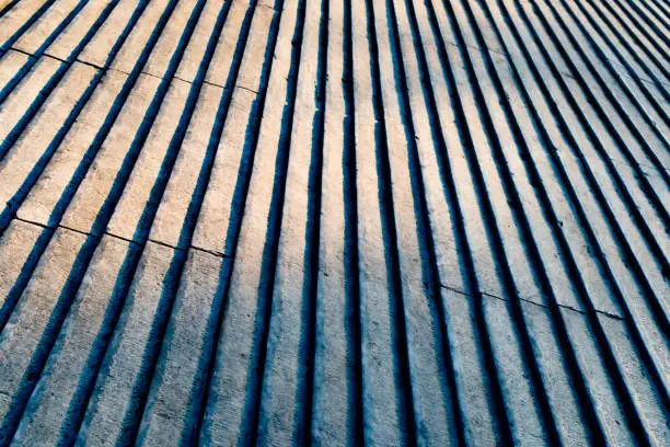 Photo of Ancient stone steps, jagged ramps