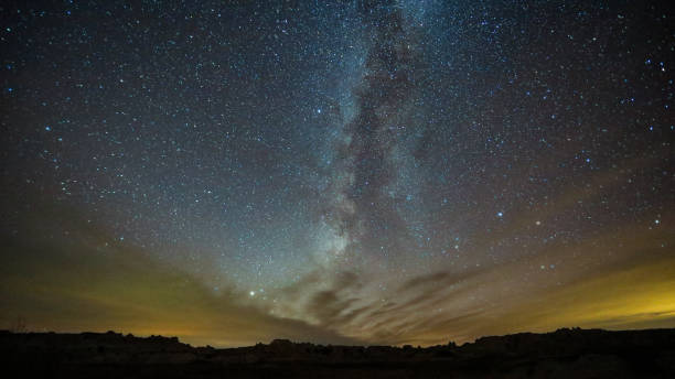 istock The night sky over Badlands National Park 1460932673