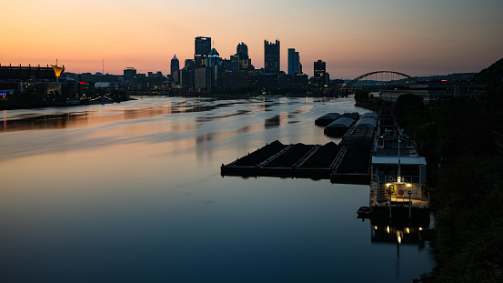 Sunrise over Pittsburgh Pennsylvania