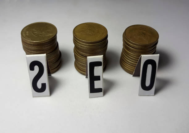 istock Coin money and seo inscription 1460942489