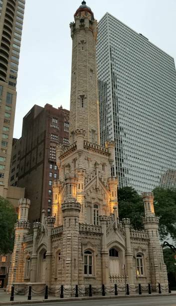 Water Tower Chicago Water Tower water tower chicago landmark stock pictures, royalty-free photos & images