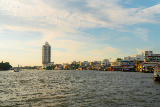 istock Bangkok cityscape from Chao Phraya river 1460964625