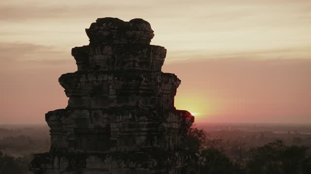 Sunset at Phnom Bakheng Angkor Temple Siem Reap Cambodia