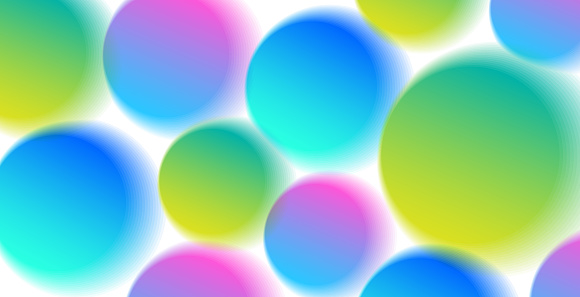 istock Colorful blurred bubbles creating smooth texture on white background, abstract pattern 1460987295