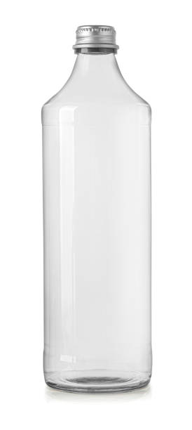 istock Glass water bottle transparent 1460989527