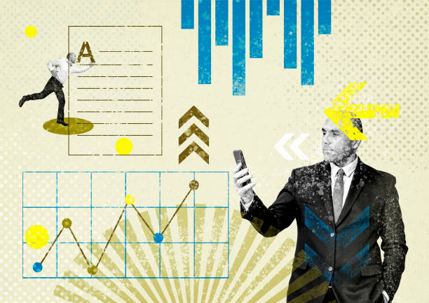 istock Businessman works with the phone and analysis of graph data 1460989877