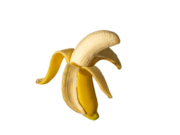 istock Cavendish Banana fruit (Musa acuminata Cavendish Subgroup) peeled. white background 1460993492