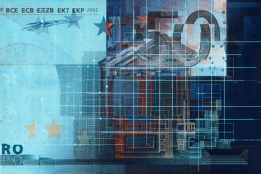 Digital illustration of European Union Digital Currency