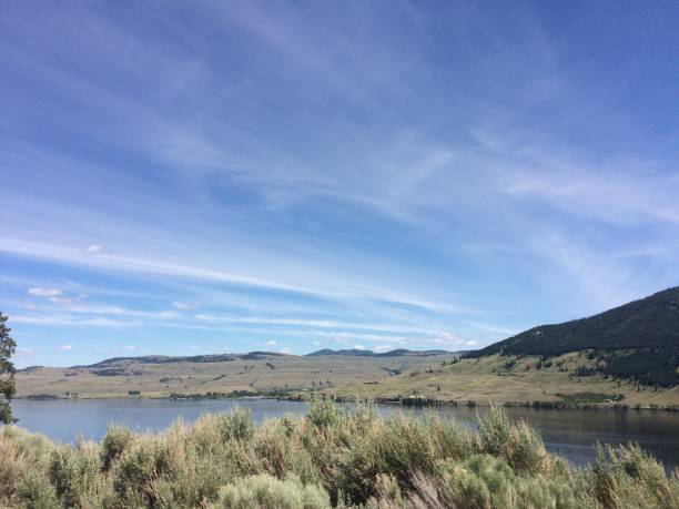 istock Wide land and its lake 1460995362