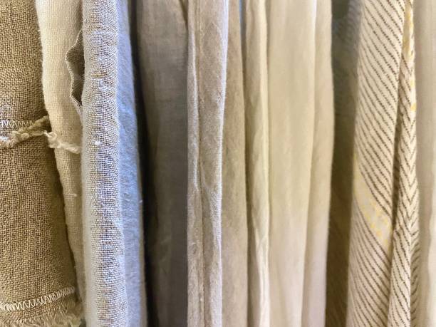 Clothing Rack Fabric stock photo