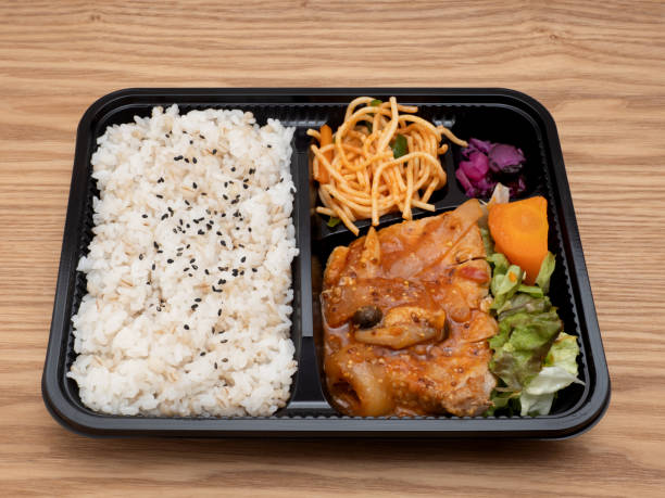 istock Japanese pork saute bento 1460997036