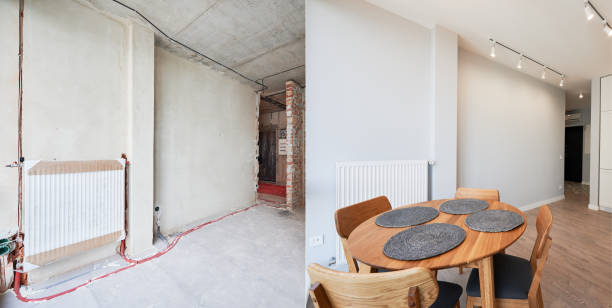 istock Kitchen apartment room before and after renovation. 1460997292