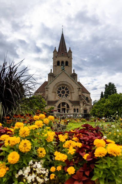 istock Famous St Paul's church in Basel, Switzerland 1461001954