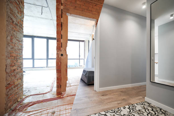 istock Comparison of apartment before and after renovation. 1461003965