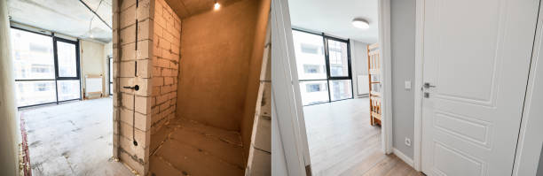 istock Apartment before and after renovation or refurbishment. 1461004979