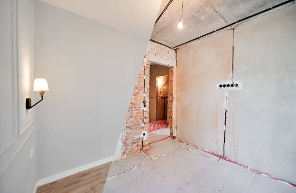 istock Comparison of bedroom before and after renovation. 1461005000
