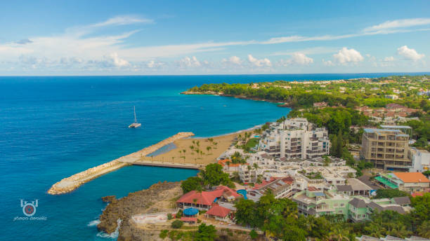 istock Aerial view of a resort town 1461011017