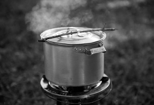 istock Grayscale of metal pan 1461011804