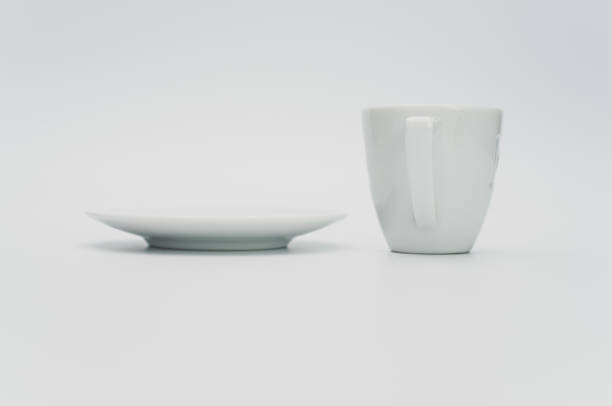 istock white stoneware strong espresso coffee cup and plate on a white tabletop 1461013111