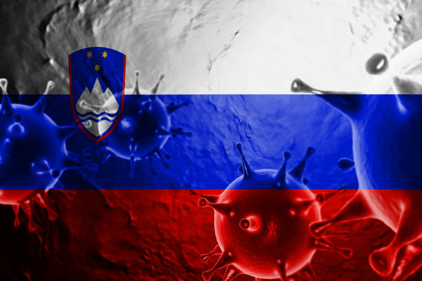 istock VIRUS WITH Slovenia FLAG, CORONAVIRUS   covid-19 3D RENDER. 1461016195