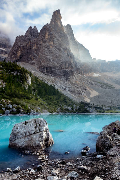 istock Deep blue lake in a mountainous area on a sunny morning 1461019222