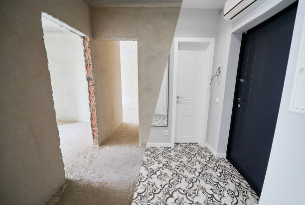 istock Comparison of apartment before and after renovation. 1461019580