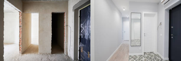 istock Comparison of apartment before and after renovation. 1461019631