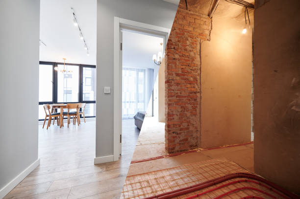 istock Comparison of apartment before and after renovation. 1461020095